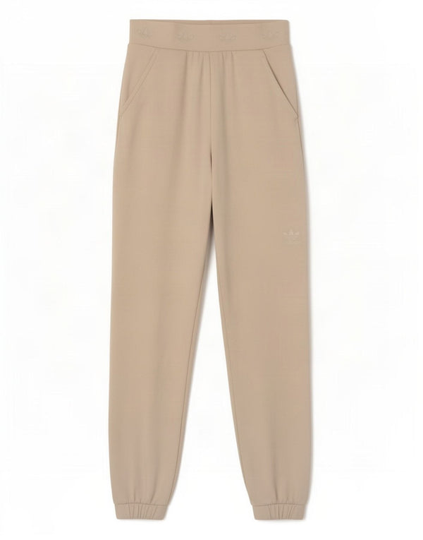 Adidas Pantaloni da tuta con grafica da donna Joggers UK 4 XS Cotone beige