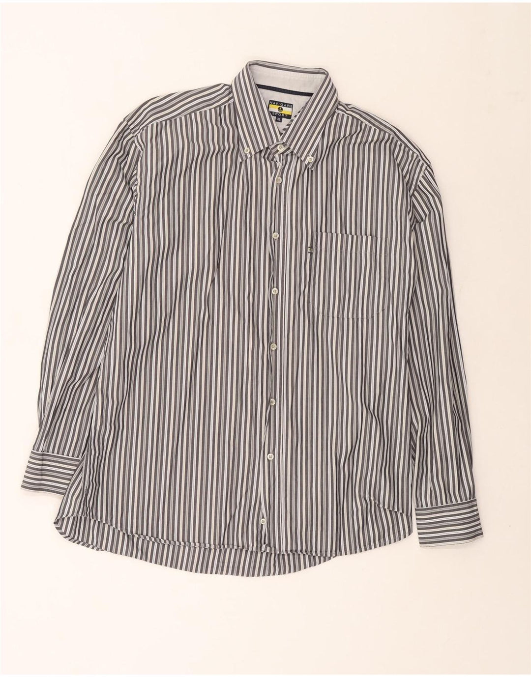 Camicia da uomo Navigare XL a righe grigie