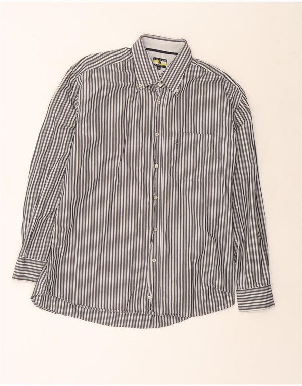 Camicia da uomo Navigare XL a righe grigie