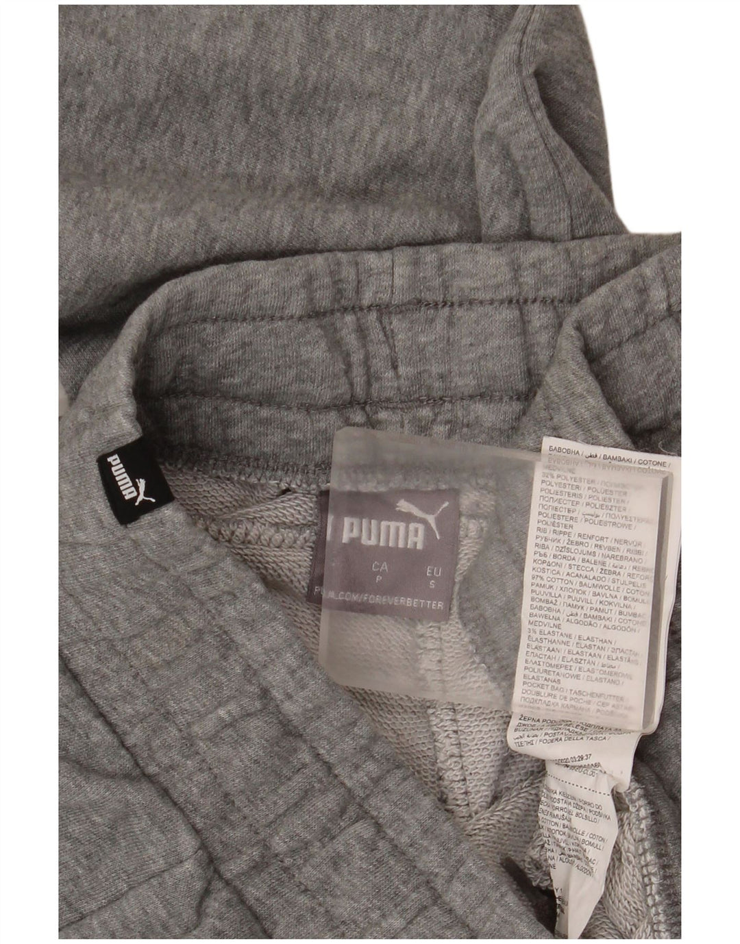 Pantaloni da tuta da uomo Puma Joggers piccoli in cotone grigio