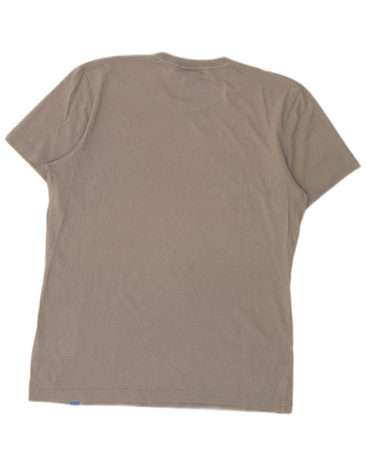 T-shirt grafica da uomo ADIDAS Top in cotone grigio medio