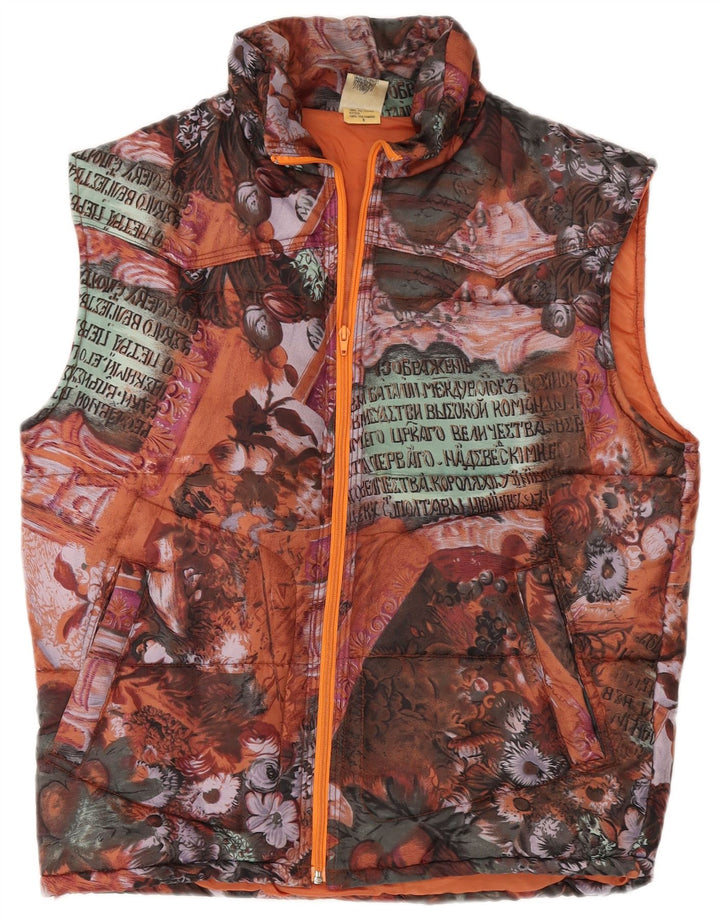 Gilet imbottito con grafica da uomo REPRISE UK 36 piccolo floreale multicolore