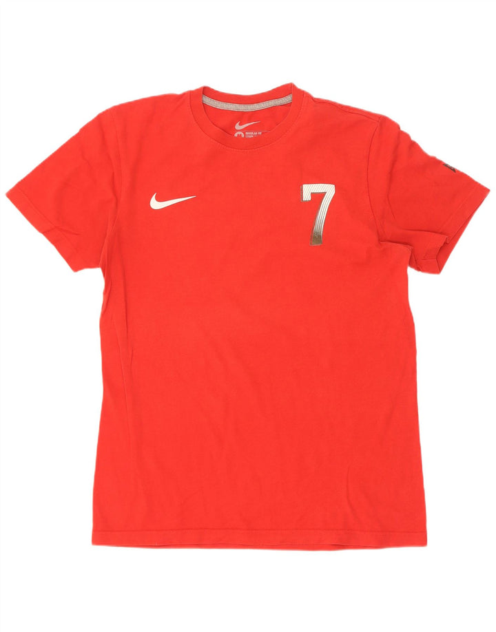 T-shirt grafica da uomo Nike Cristiano Ronaldo vestibilità regolare rossa media