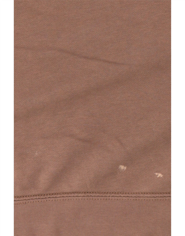 Felpa oversize da donna Nike UK 10 piccola in cotone marrone