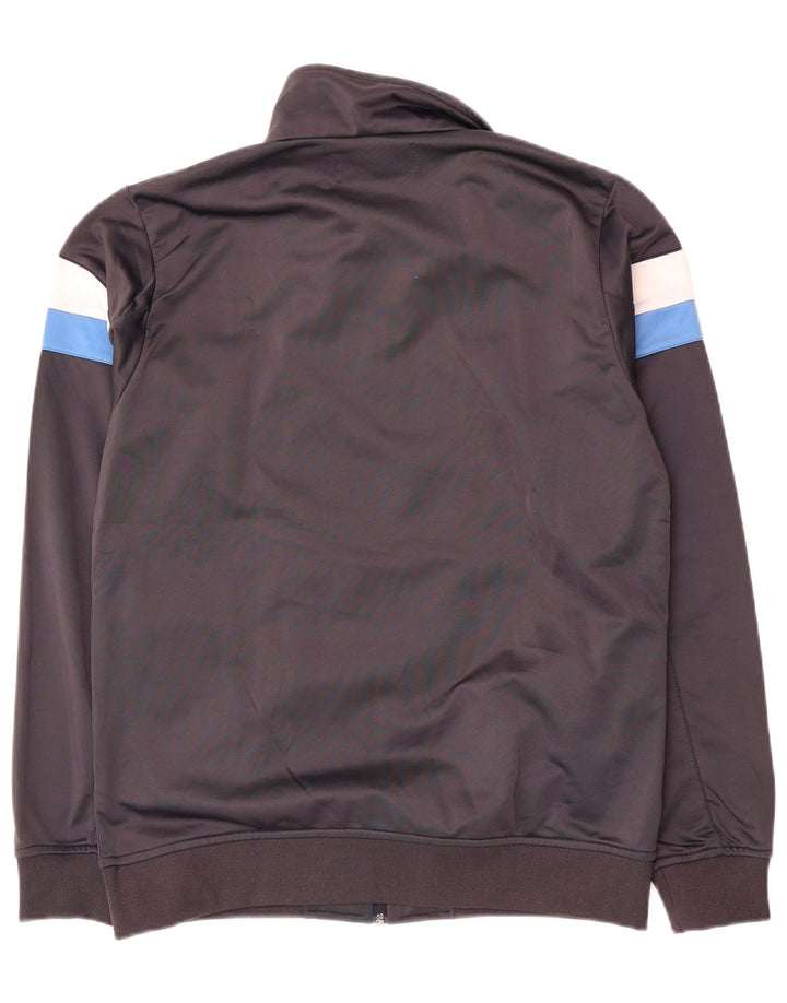Giacca da tuta grafica da uomo Kappa in poliestere color block grigio medio