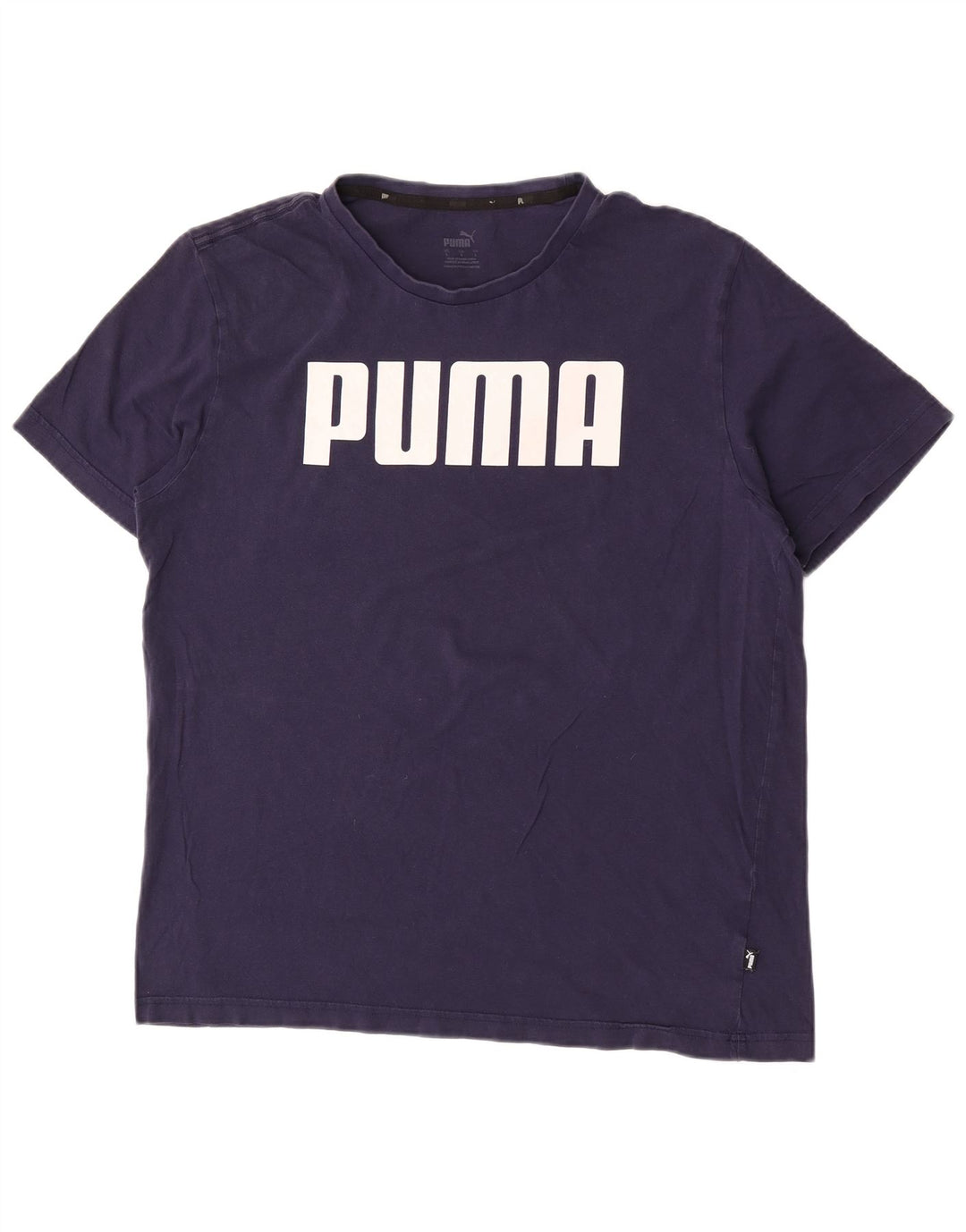 T-shirt grafica da uomo Puma Top Large Blu Navy
