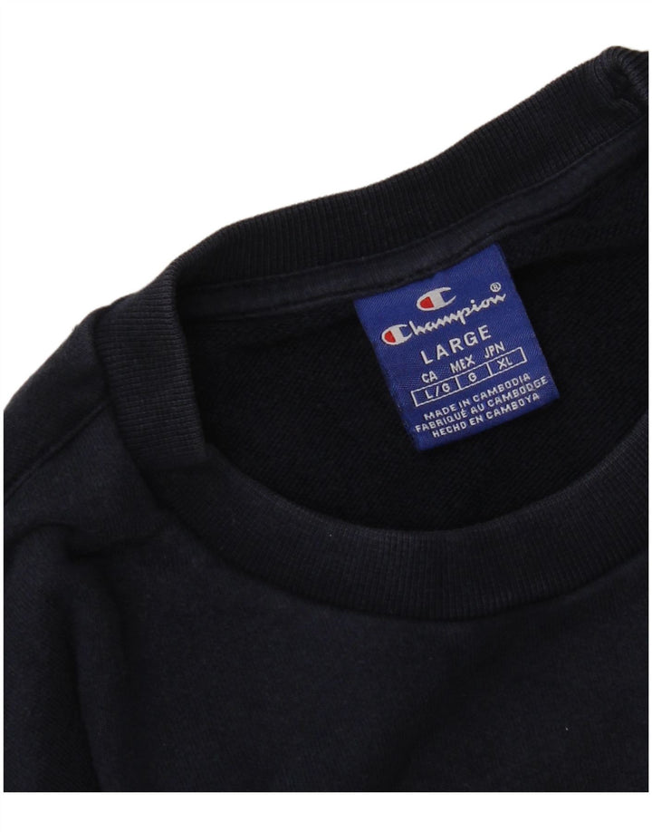Felpa da uomo Champion Maglione grande blu navy