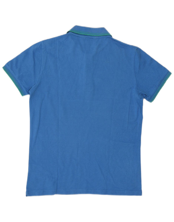 Polo Kappa Uomo Large in cotone a righe blu