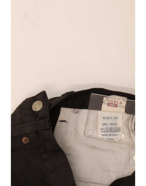 Jeans dritti da donna Rifle W26 L34 cotone nero