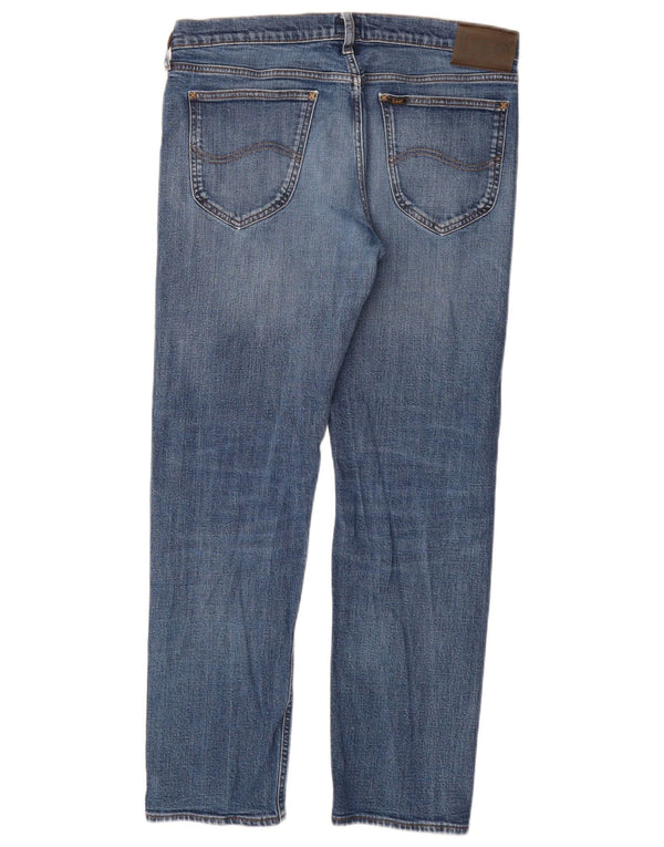 Jeans dritti da uomo LEE Daren Zip Fly W34 L32 in cotone blu