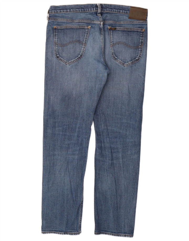 Jeans dritti da uomo LEE Daren Zip Fly W34 L32 in cotone blu