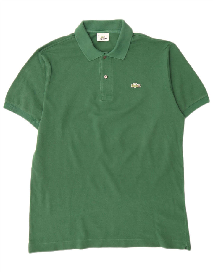 Polo da uomo Lacoste taglia 4 in cotone verde medio
