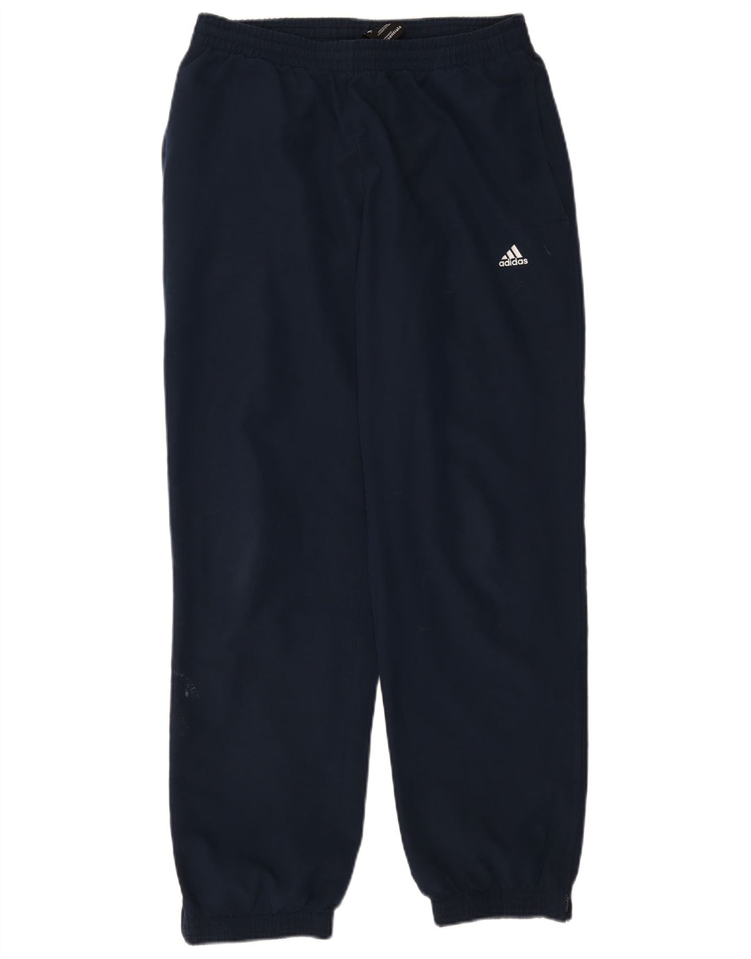 ADIDAS Mens Tracksuit Trousers Medium  Navy Blue Polyester