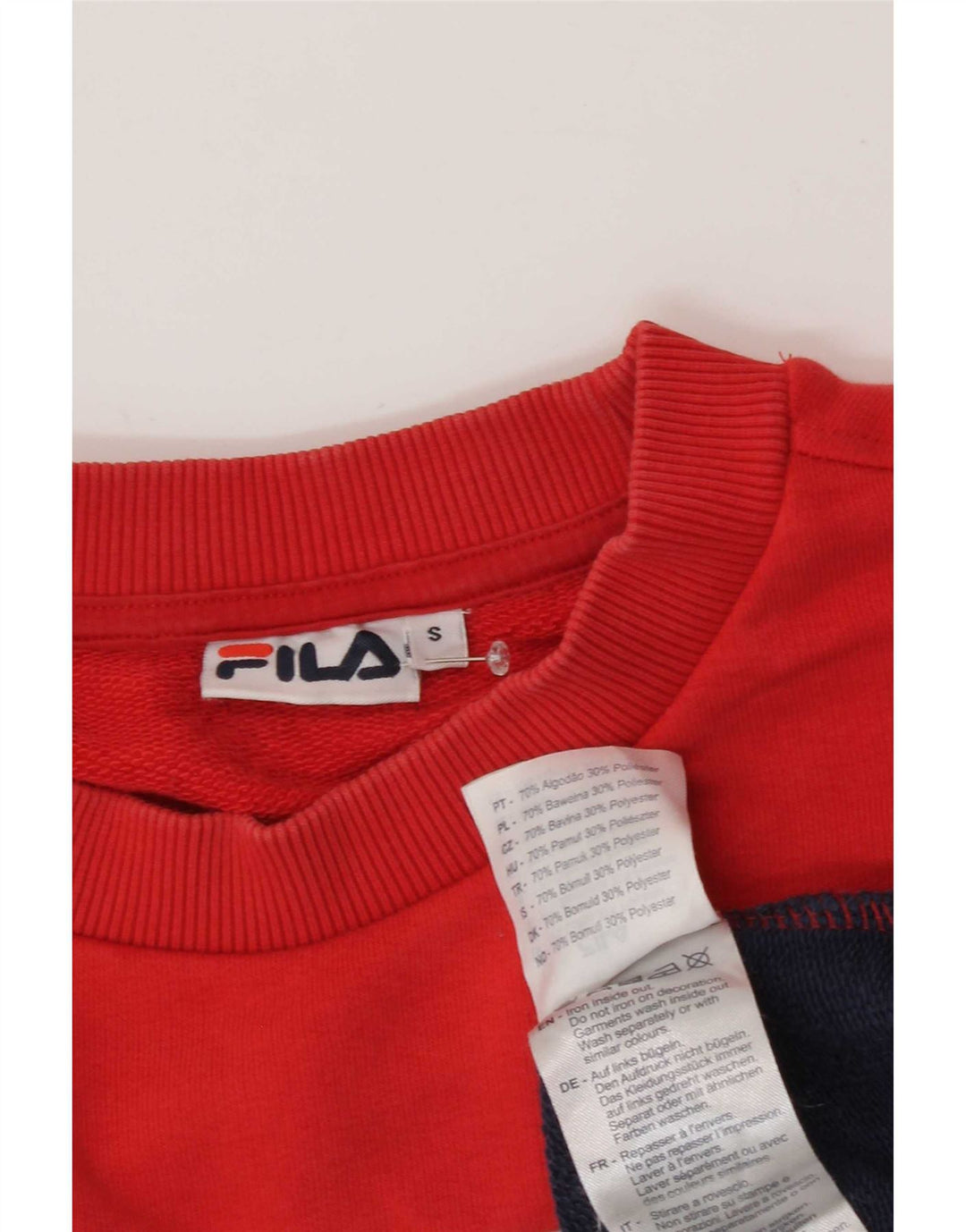 Felpa da donna Fila Maglione UK 10 Small multicolore Colourblock