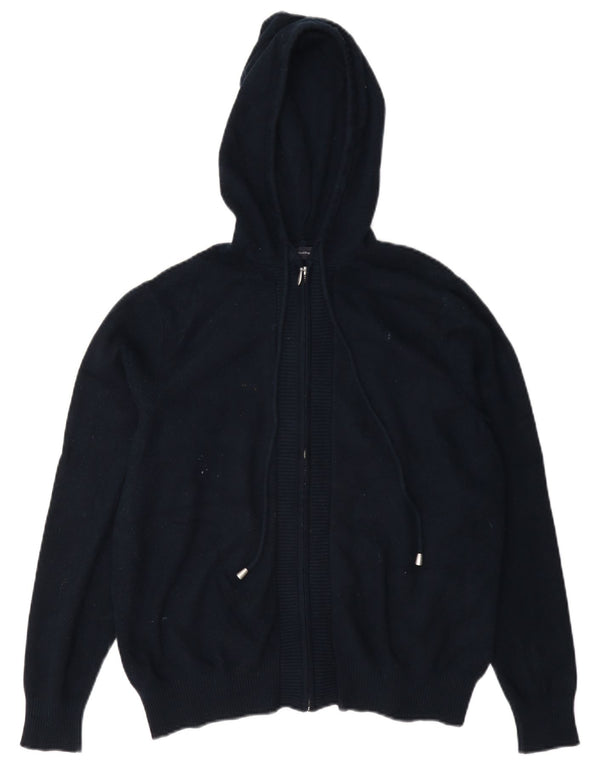 Maglione cardigan con cappuccio da donna Marks & Spencer UK 14 medio blu navy