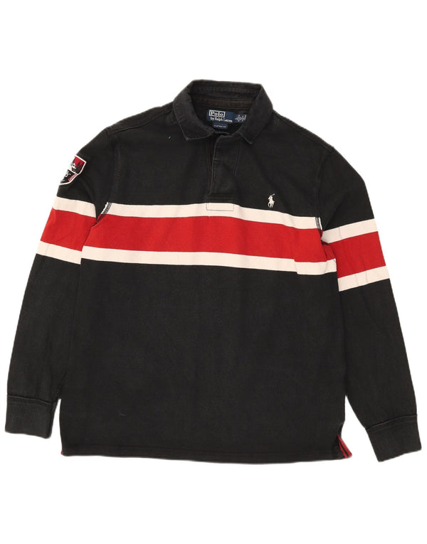 Polo Ralph Lauren Felpa da uomo con collo grafico Maglione grande nero