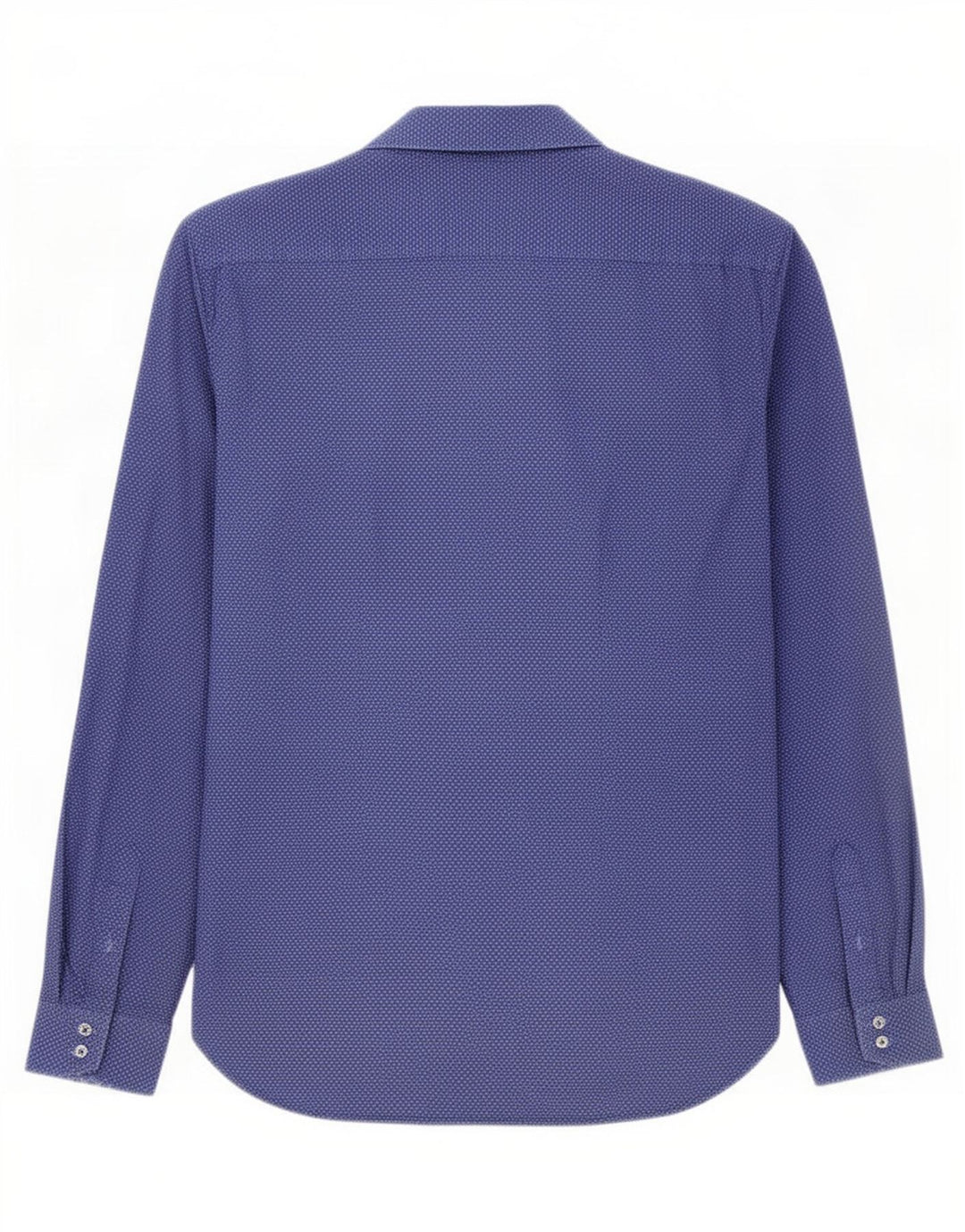 Camicia da uomo Ted Baker taglia 15 cotone maculato medio blu navy