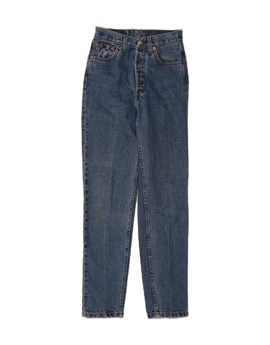 LEVI'S Womens 591 Straight Jeans W27 L32 Blue Vintage Levi's and Second-Hand Levi's from Messina Hembry 