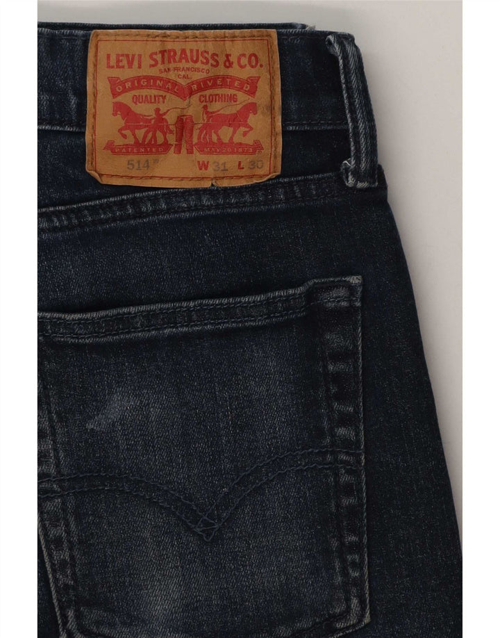 Levi's Uomo 514 Jeans dritti W31 L30 Cotone Blu