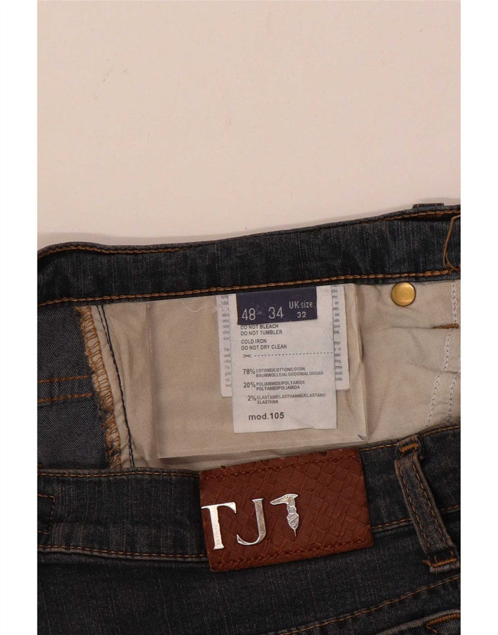 Jeans Straight Donna Trussardi W32 L31 Blu Cotone