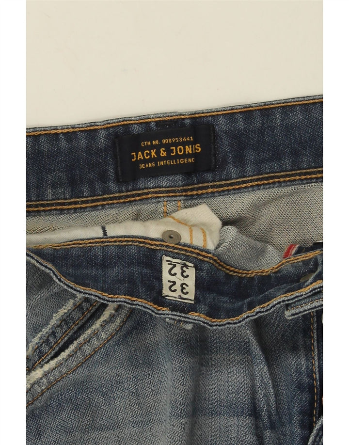 Jack & Jones Uomo GLENN Slim Jeans W32 L32 Cotone Blu