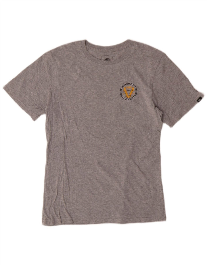 T-shirt grafica da bambino Vans Classic Fit 12-13 anni, taglia grande, in cotone grigio