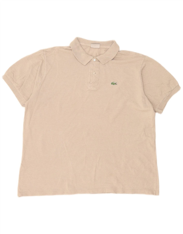 Polo da uomo Lacoste taglia 7 2XL cotone beige