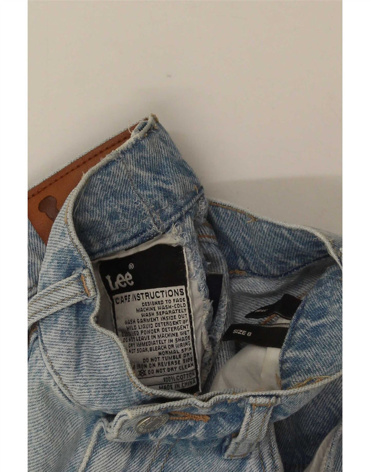 Jeans dritti da donna Lee US 8 medi W25 L30 cotone blu