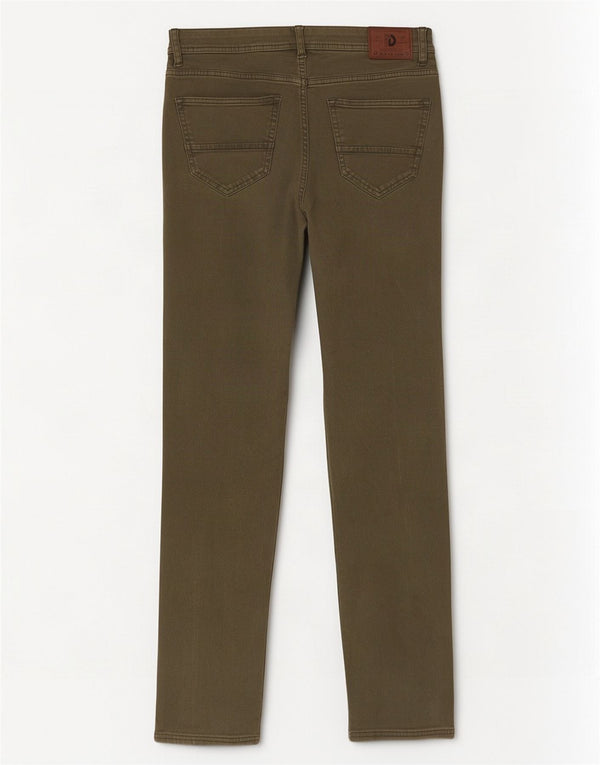 Dack's Mens Slim Jeans IT 50 Large W34 L30 Khaki Cotton