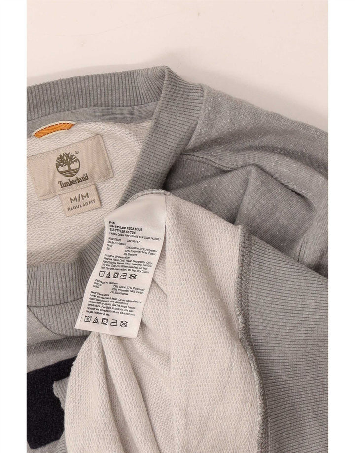 Timberland Felpa da uomo con vestibilità regolare grafica Maglione grigio medio chiazzato
