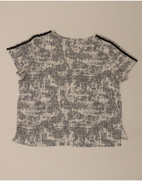 T-shirt Adidas Climalite da donna Top UK 20/22 XL Grigio geometrico
