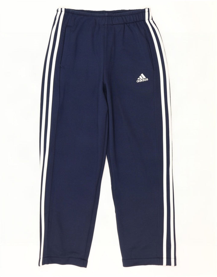 Pantaloni da tuta Adidas Climalite da uomo piccoli in poliestere blu navy