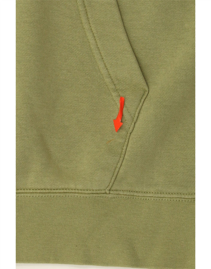 Felpa con cappuccio grafica Nike da uomo in cotone verde medio