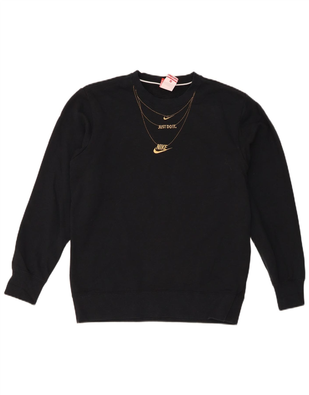Felpa con grafica Nike da uomo XS in cotone nero