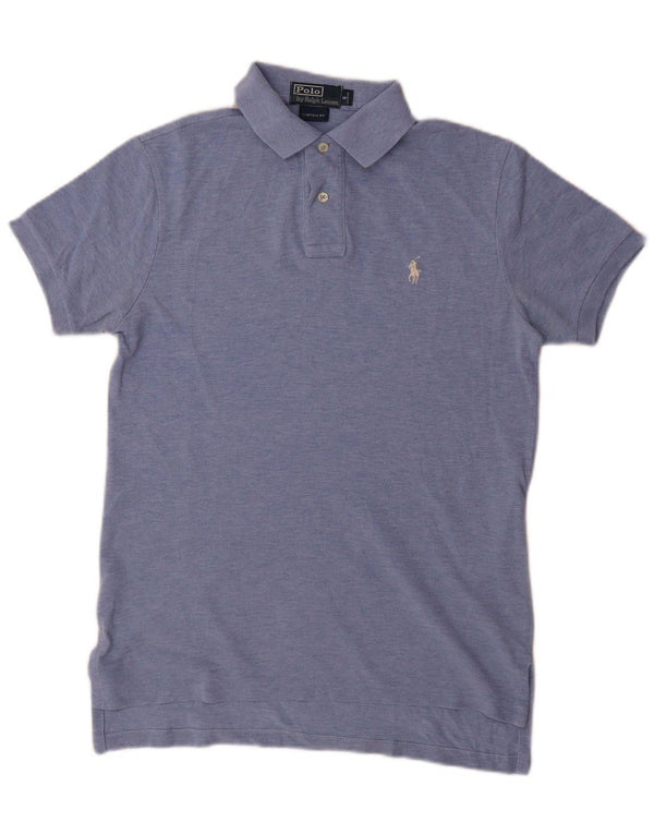Polo Ralph Lauren Camicia Custom Fit da uomo piccola in cotone blu