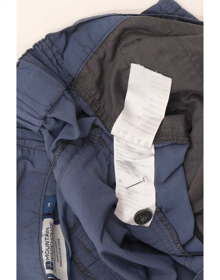 Pantaloncini cargo da uomo Mountain Warehouse W36 Large in nylon blu navy
