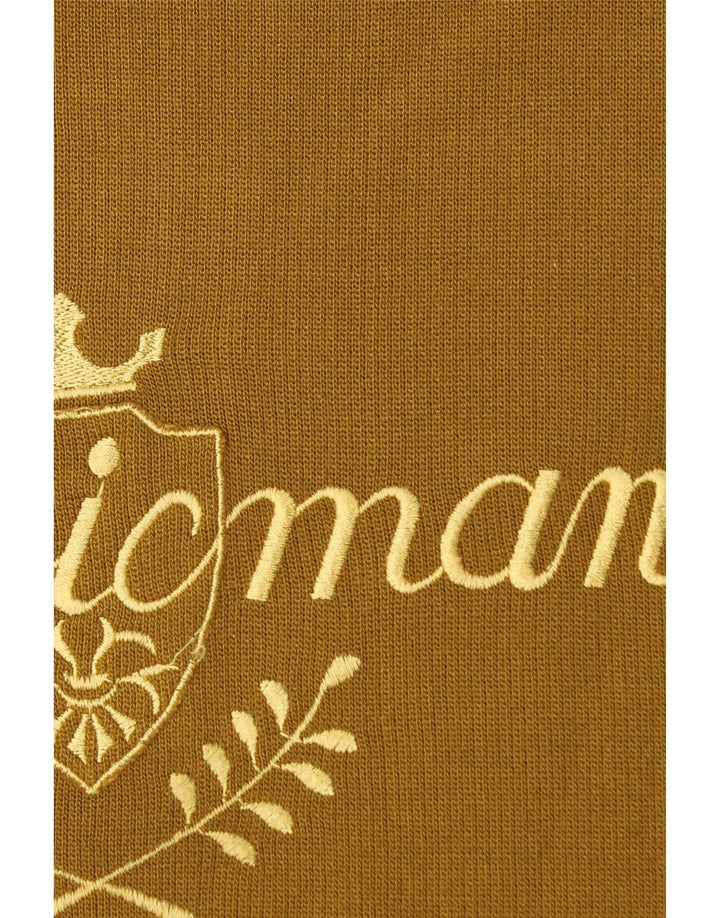 VINTAGE Mens Graphic Sweatshirt Jumper Large Brown