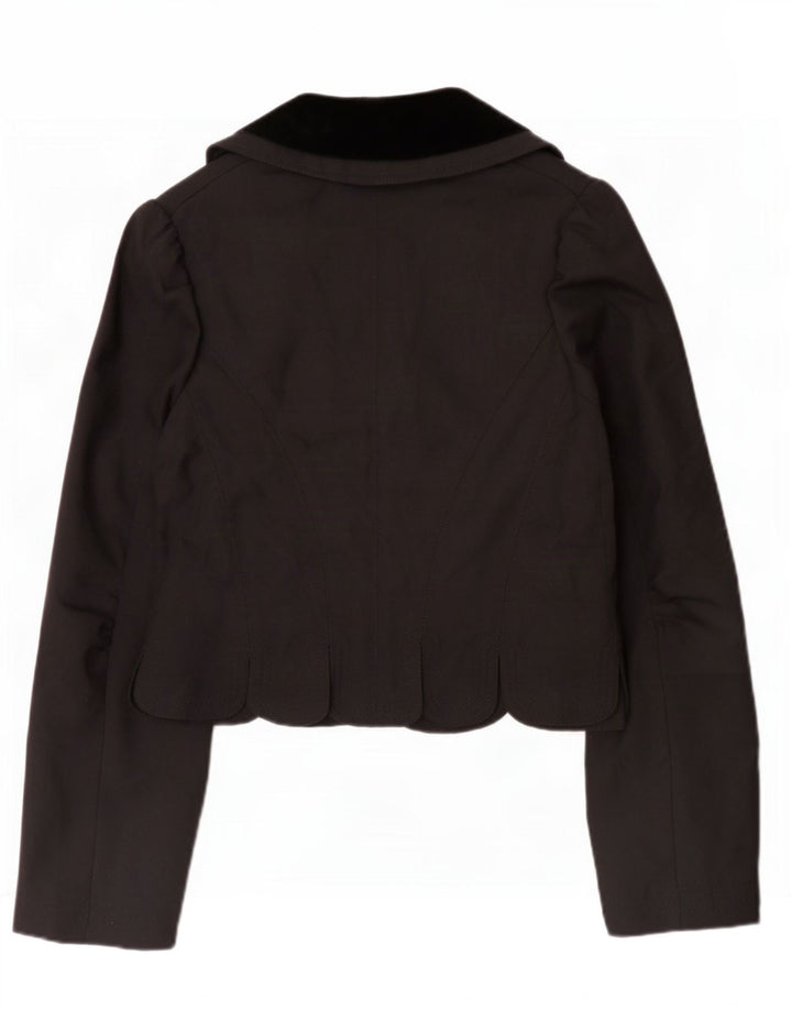 Giacca blazer da donna All Saints UK 12 Lana color block nera media