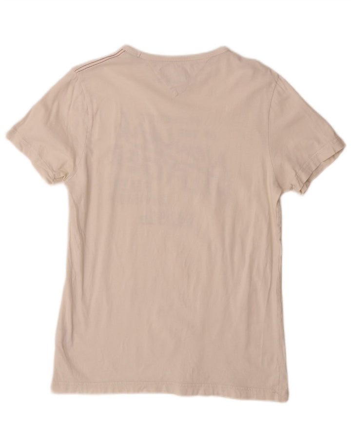 T-shirt grafica da uomo Tommy Hilfiger Top piccola in cotone bianco