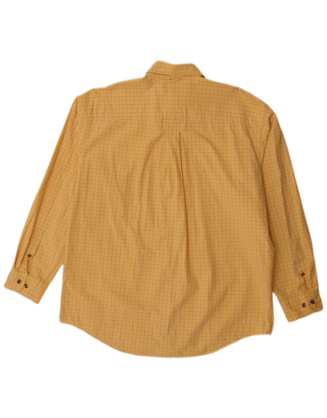 Camicia da uomo Timberland in cotone a quadri gialli grandi