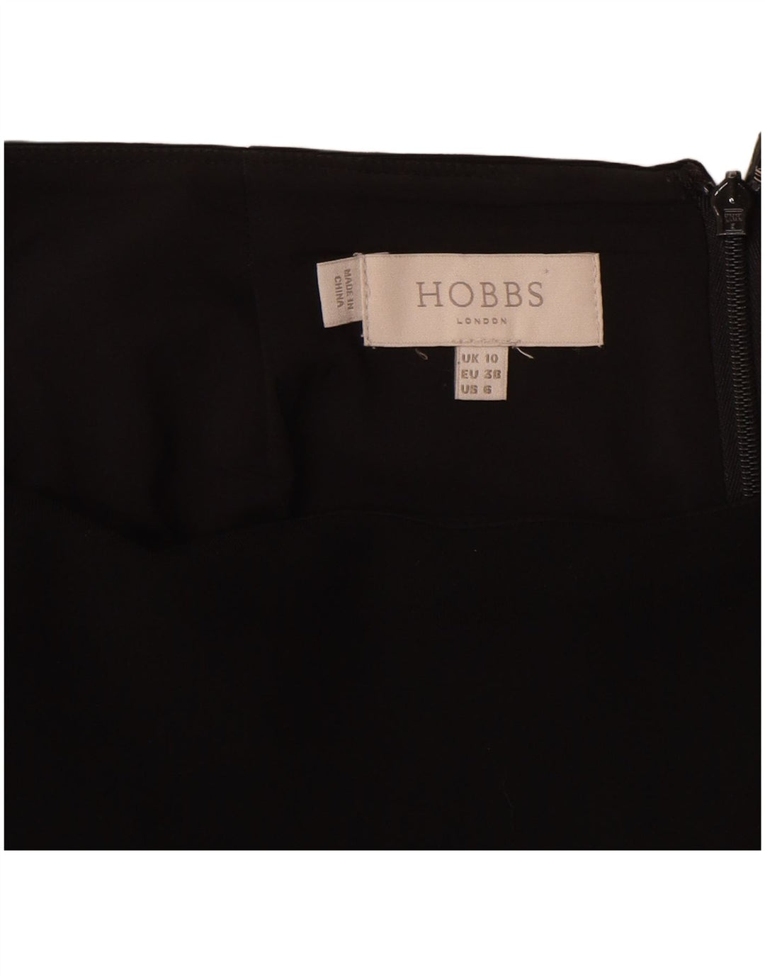 Gonna dritta da donna HOBBS UK 10 piccola W28 L26 poliestere nero