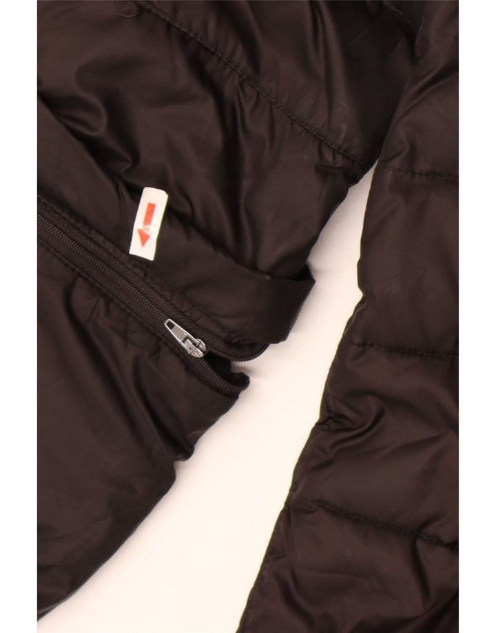 Geox Respira Giacca imbottita oversize da donna UK 10 Small Poliestere nero