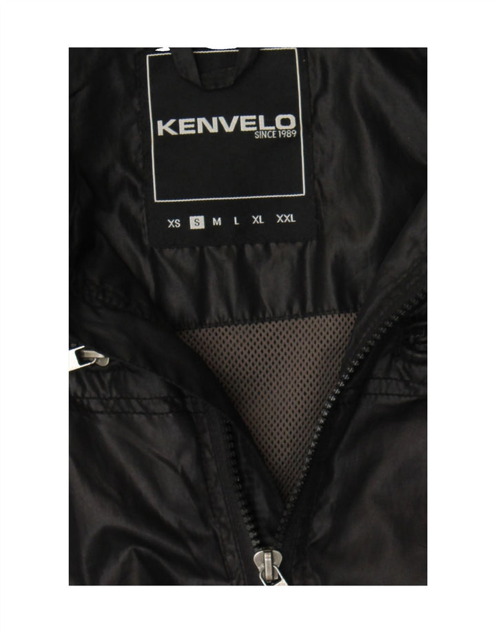 KENVELO Mens Bomber Jacket UK 36 Small Black Vintage Kenvelo and Second-Hand Kenvelo from Messina Hembry 
