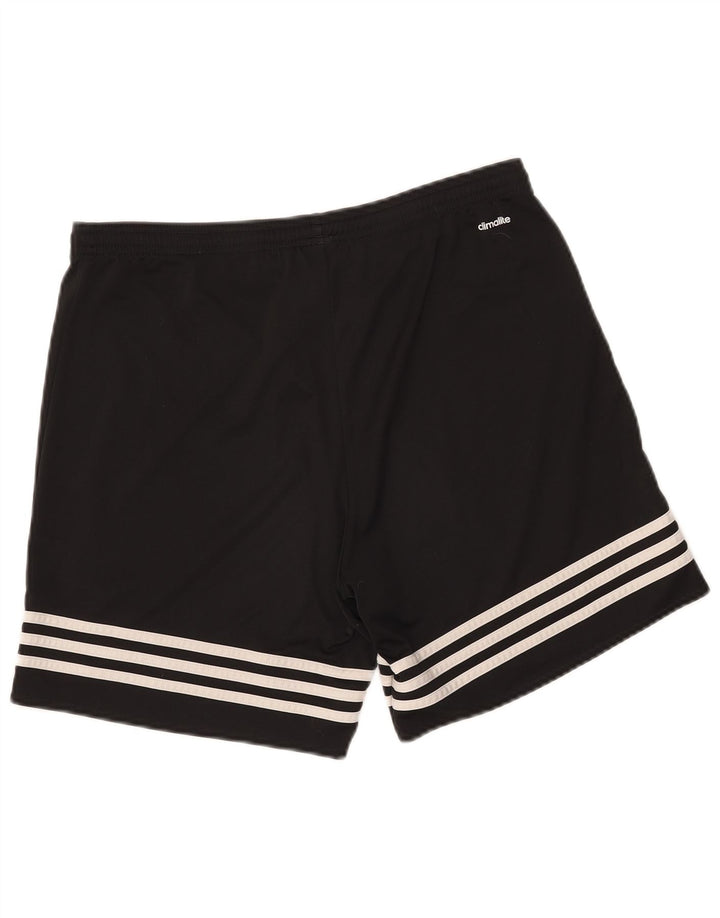 Pantaloncini sportivi Adidas Climalite da uomo medio poliestere nero
