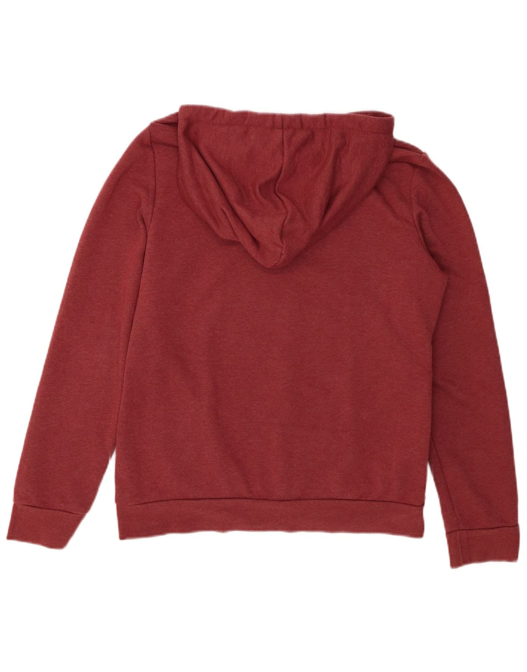 Maglione con cappuccio grafico da donna ADIDAS UK 12/14 cotone marrone medio medio