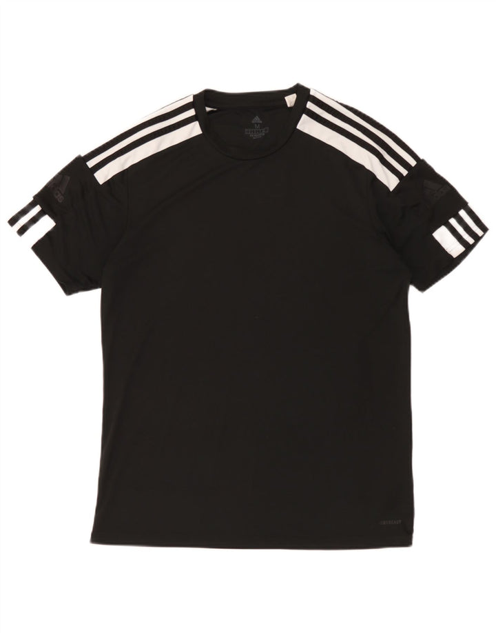T-shirt Adidas Aeroready da uomo Top in poliestere color block medio nero