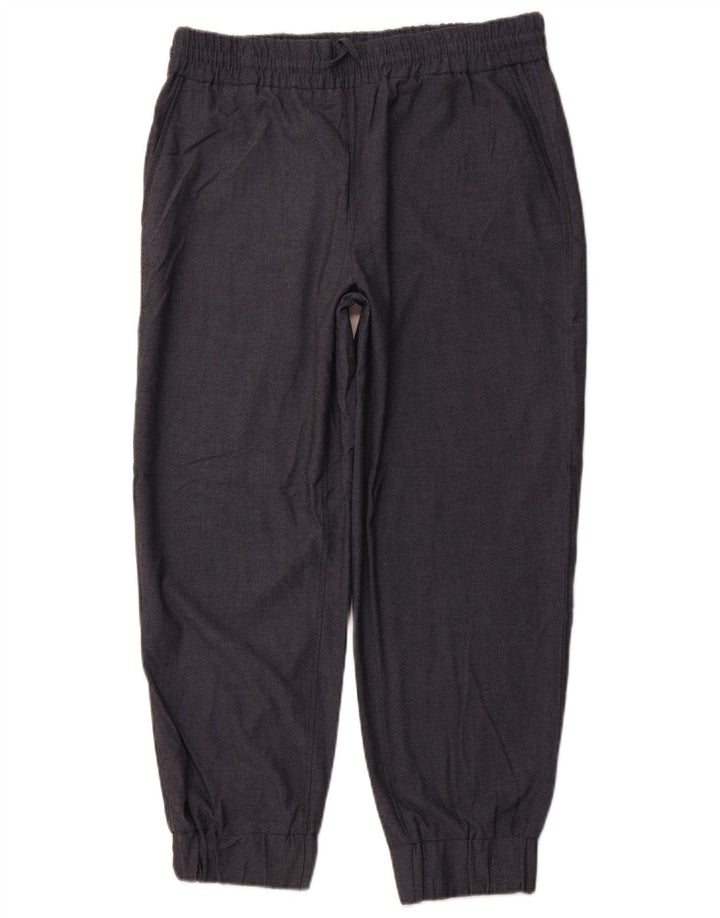 Pantaloni chino da jogging da donna ZARA XL W32 L27 poliestere grigio