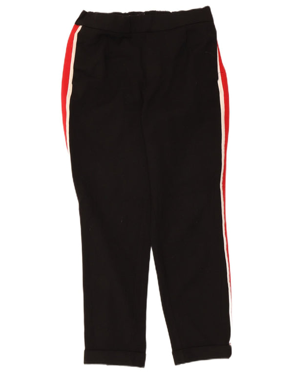 Pantaloni chino dritti da donna Zara XS W24 L24 Poliestere color block nero