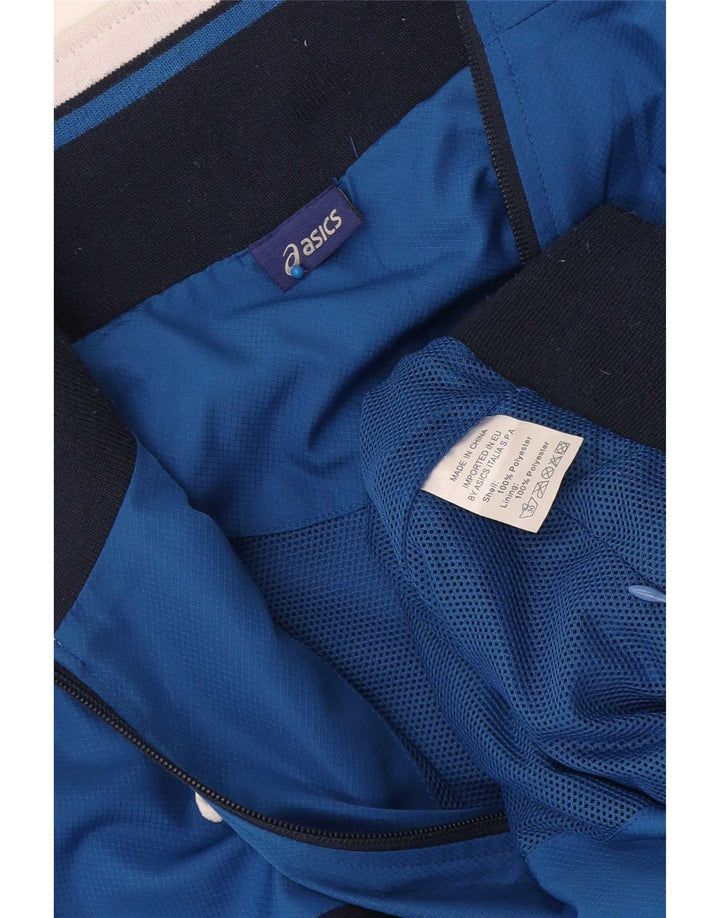 Giubbotto bomber da uomo Asics UK 42 XL Blu poliestere color block