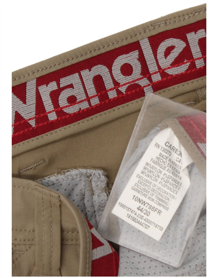 WRANGLER Mens Straight Cargo Trousers W44 L30 Beige Nylon